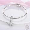 Copper Beaded Pendant Shiny Zircon Animal Elephant Puppy Original 3Mm Bracelet Women Fine Jewelry