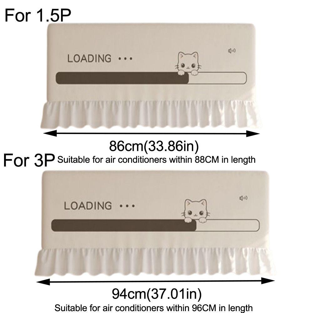 Elastic Bands Air Conditioning Cover Breathable Air Conditioning Curtain  Home Decor