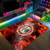 Southampton Football Design Crystal Velvet Carpet Cozy Non?Slip Printed Rug For Bedroom Living Room Entrance