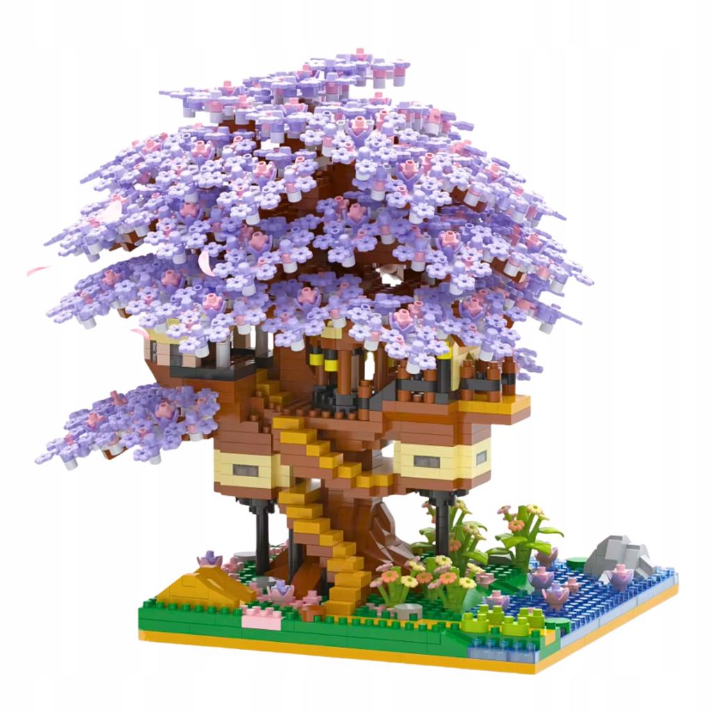 Construction Bricks Sakura Cherry Blossom Brick Set 2229 Pcs.