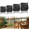 Weather Resistant Black Bird Cage Cover Designed with Breathable Material