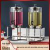 Commercial Stainless Steel Juice Dispenser - Single/Double Head, Refrigerated, Transparent, with Faucet