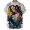 Modern Girls Pattern Print Men's Shirts Hawaii Short Sleeve Top Fashion Streetwear Casual Outdoor Men's and Women's Clothing Blouse