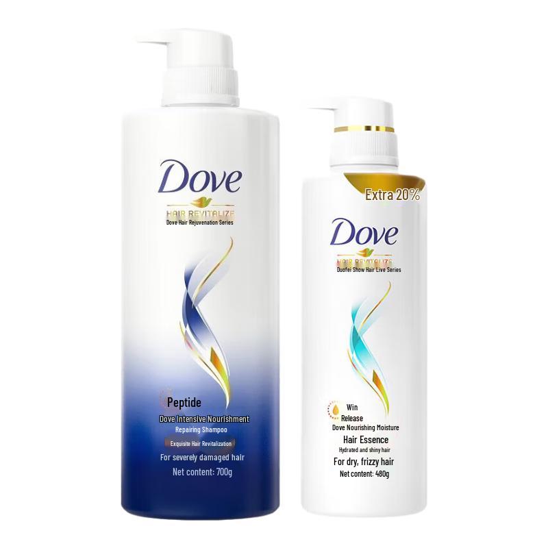 Dove Intensive Repair Shampoo (700g) & Nourishing Conditioner (480g) Set