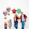 4pcs Hot Air Balloon Foil Balloons Birthday Party Decorations Aluminum Film 4D Cartoon Pink Balloons Festival Supplies