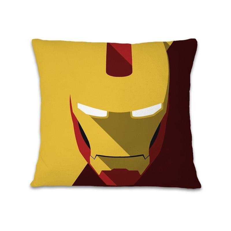 Cartoon Spiderman Hulk Iron Man Pillow Cover Living Room Sofa Cushion Cover Room Bed Pillow Cover Studio Bedroom Home Decoration