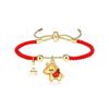 Chinese Zodiac Year of the Horse Red Rope Bracelet – Auspicious New Year Blessing, Fashionable, Retro, Adjustable
