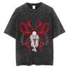 Unisex 2026 New Summer Loose Vintage Washed Tokyo Ghoul Anime Streetwear Graphic T-shirt