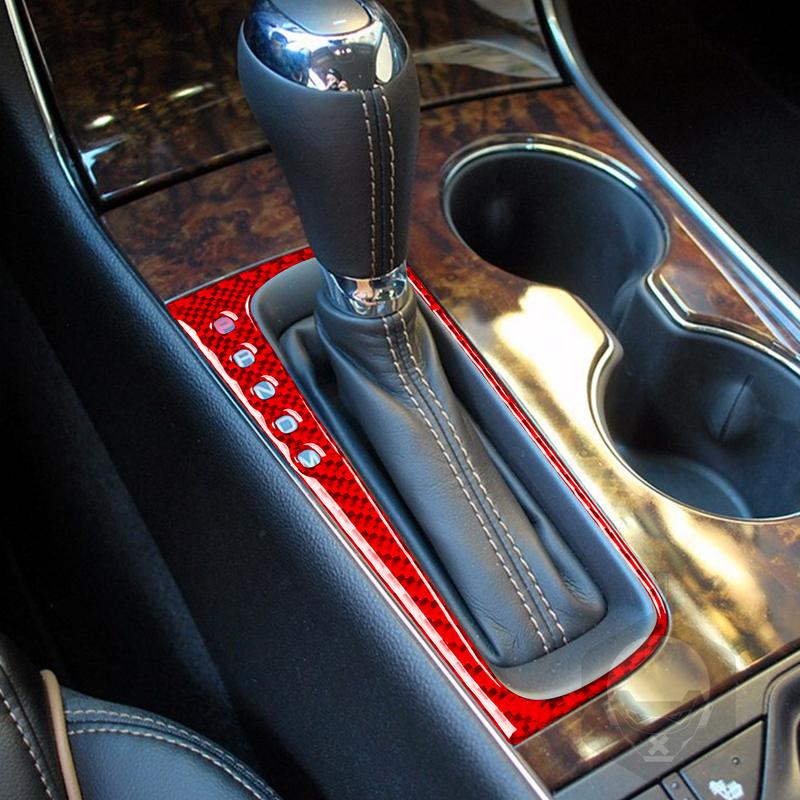 Transmission Stick Shift Gear Panel Carbon Fiber Sticker For Chevrolet Impala 2014-up Car Interior Decorative Accessories