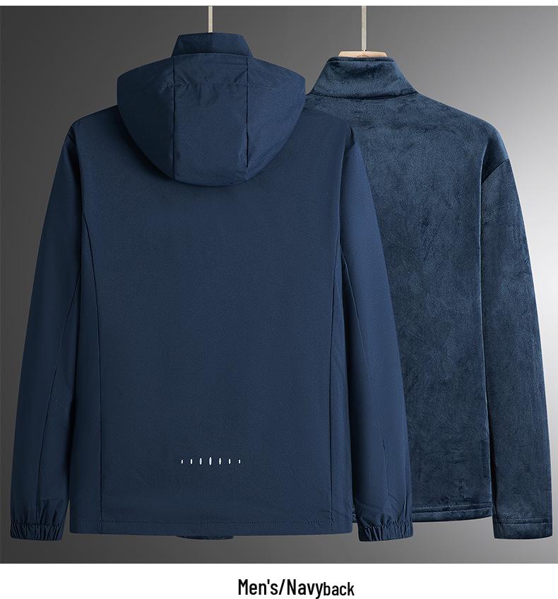 Outdoor Maple Leaf 3-in-1 Jacket: Detachable Camouflage Set with Fleece Lining, Waterproof, Ideal for Live Streaming Sales