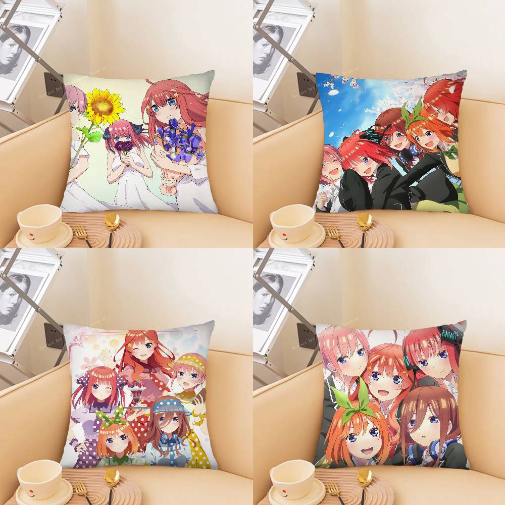 pc The Quintessential Quintuplets Pillow Case Fashion Square Pillowcase Bedroom Sofa Room Ins Decoration Leisure