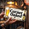 2D Flat - 1pc Vintage Cornet Oaked Belgian Blonde Ale Metal Sign, 6x12 Inch Aluminum Wall Hanging Decor
