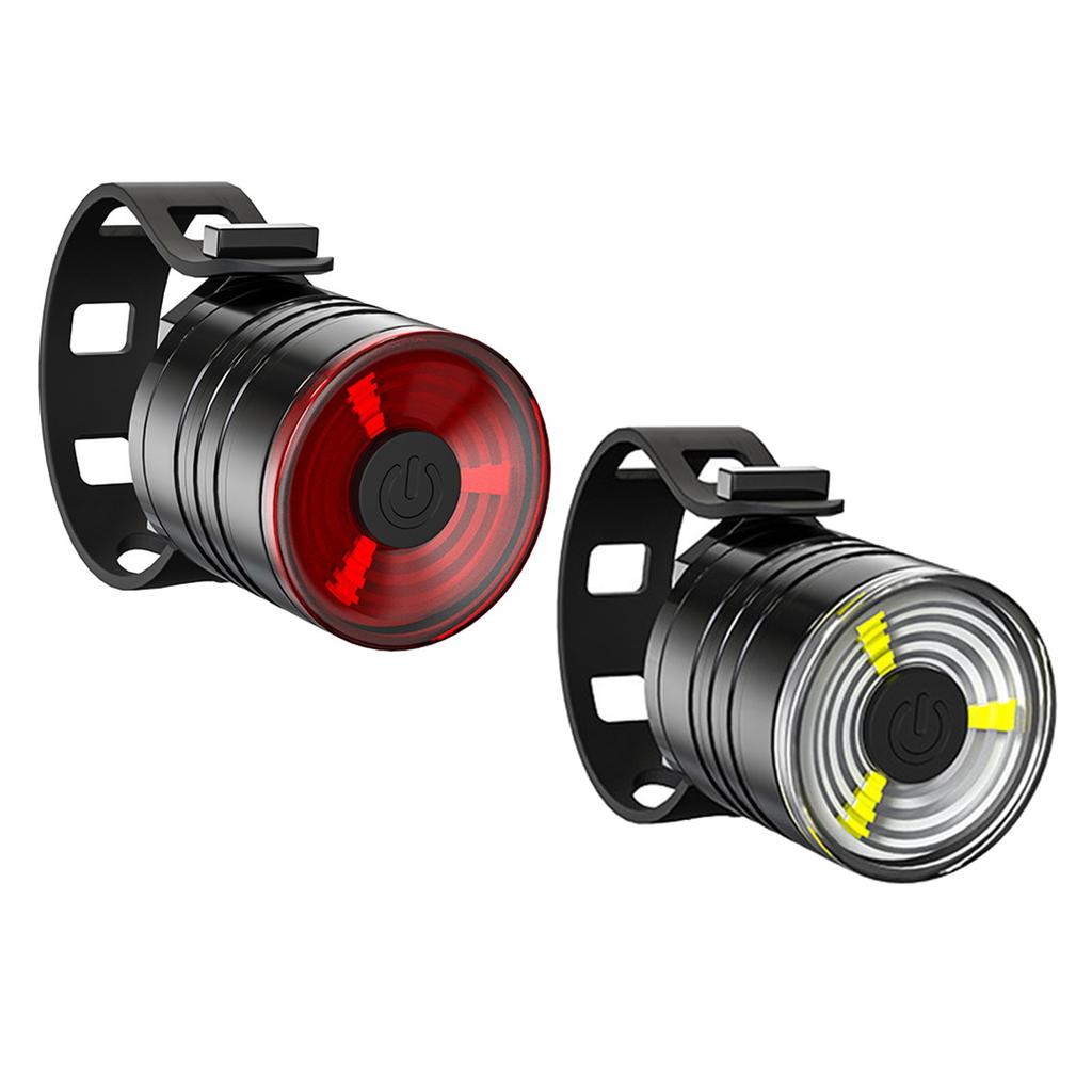 Taillight Aluminum Alloy Helmet Light Night Riding Warnin-g Light Mountai- Bike LED Headlight Taillight
