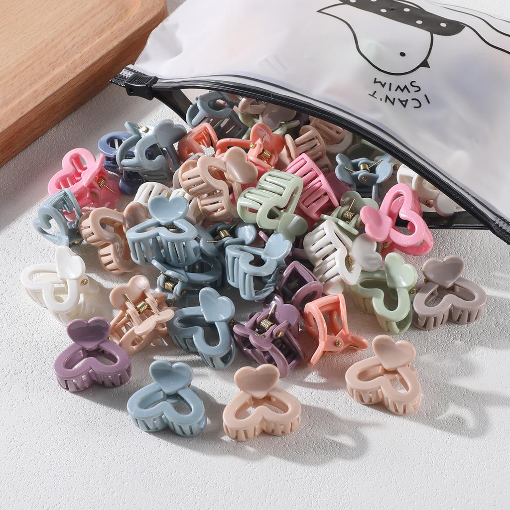 20Pcs Small Hollow Hair Claw Clip for Women Girls Mini Crab Clips 1 Inch Sweet Horsetail Hairpins Girs Hair Accessories