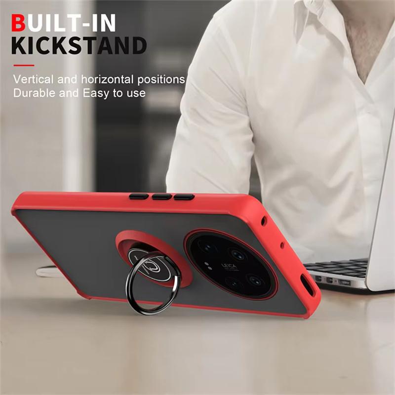 Magnetic Phone Case For Xiaomi mi 14 13T 13 Ultra Pro 11 Lite Shockproof Ring Holder Cases For Xiaomi 12T 12S 12 11T 10T Cover
