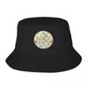 New Autumn Neutrals Vintage Twenties Art Deco Pattern Bucket Hat Big Size Hat Hood Fluffy Hat Golf Wear Unisexs Cap Womens