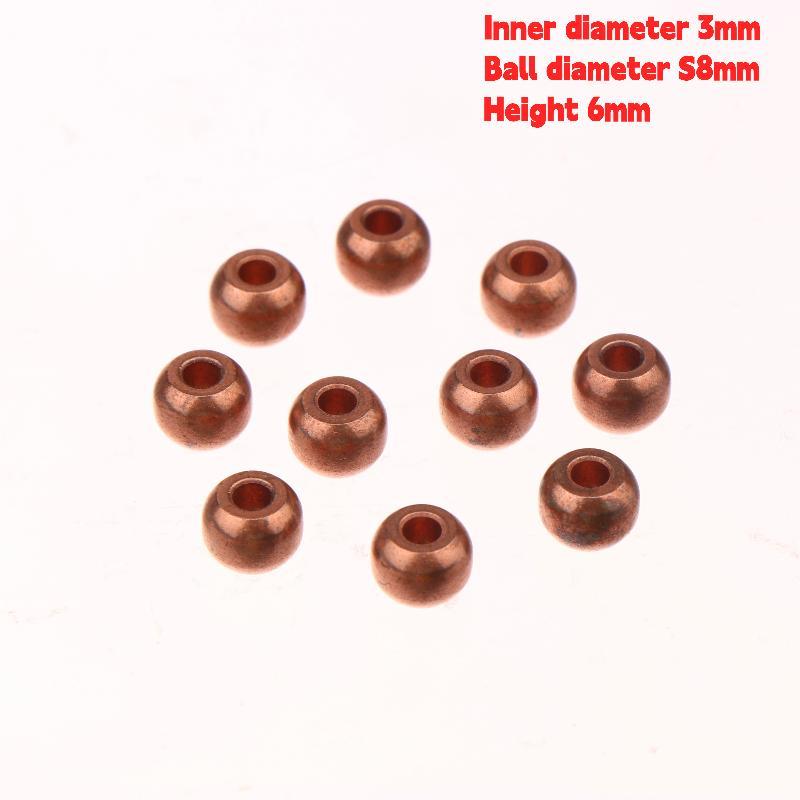 10Pcs 3x6mm Spherical Bearings - Powder Metallurgy Oil-Impregnated Bushings for High-Precision Miniature Gears