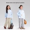 Pudding Haru Girls' Cotton Printed Casual Shirt