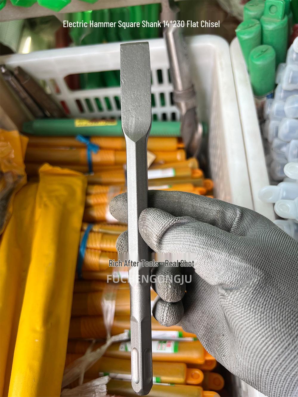 

Electric Hammer Chisel Set: 50/120 Widened Shovel, Wall Impact, Concrete Grooving, Pointed, Flat and Square Shank.