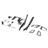 12PcsSet Central Control Decoration Kit Carbon Fiber Pattern Gear Knob Trim Air Outlet Cover Fit