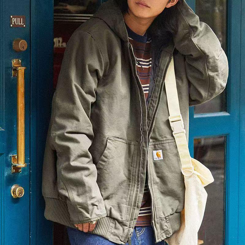 Carhartt J130 Heavyweight Cotton Canvas Hooded Work Jacket