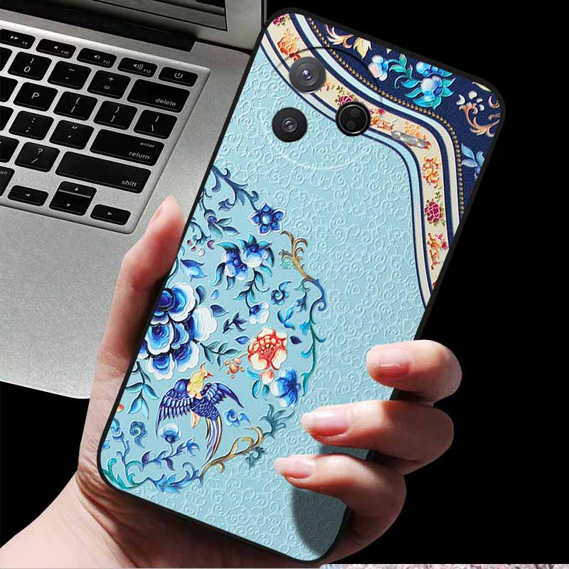 For Xiaomi Poco F7 Pro/ Poco F7 Ultra 3D Relief Embossed Retro Silicone Back Cover Case for Poco F7 Pro 5G Emboss Funda F7 Ultra