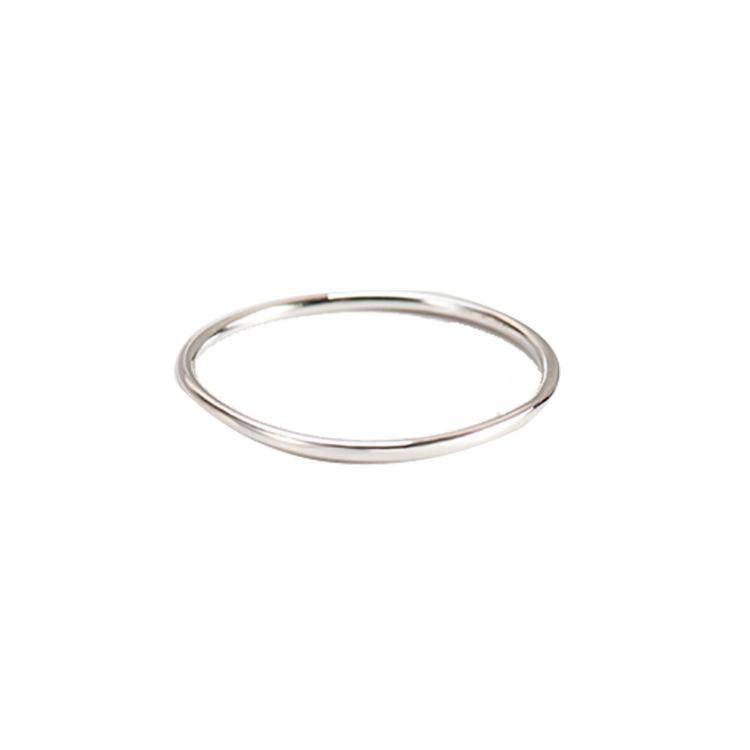 

925 Sterling Silver Multi-Size Stackable Ring, Gold/Rose Gold/Silver Minimalist Band Rings for Women, Dainty Fine Jewelry Gift 5 серебряный