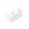 410pcs DIY Building Block Wall Compatible with 98283 Bricks 1x2 Point Children's Education Creative Toy Brand