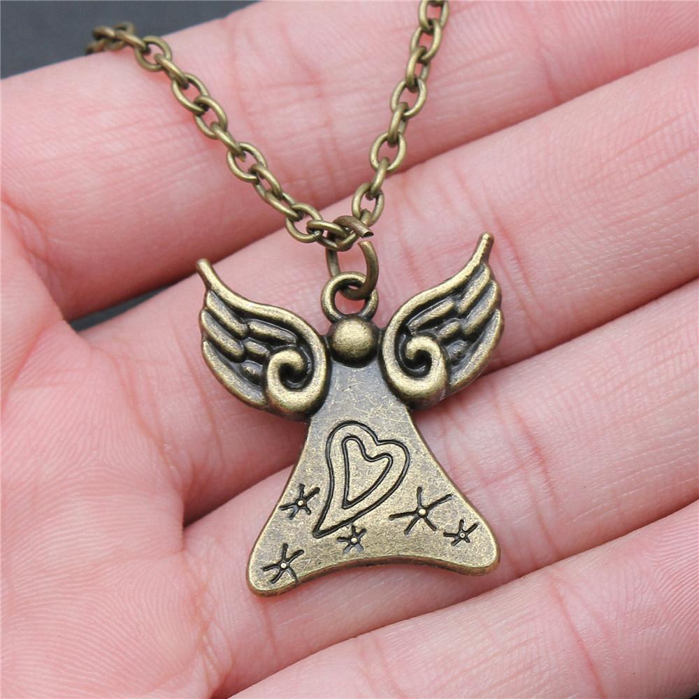 45cm Oder 70cm Lange Kette Halskette Flügel Engel Hochzeitsschmuck Zubehör QN003