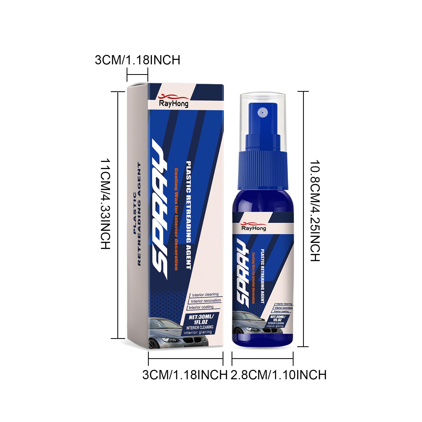 

Plastic Restore Revitalizer Plastic Renovator Longlasting Coating For Car Rubbers Refurbish Clean Gloss Black Shiny