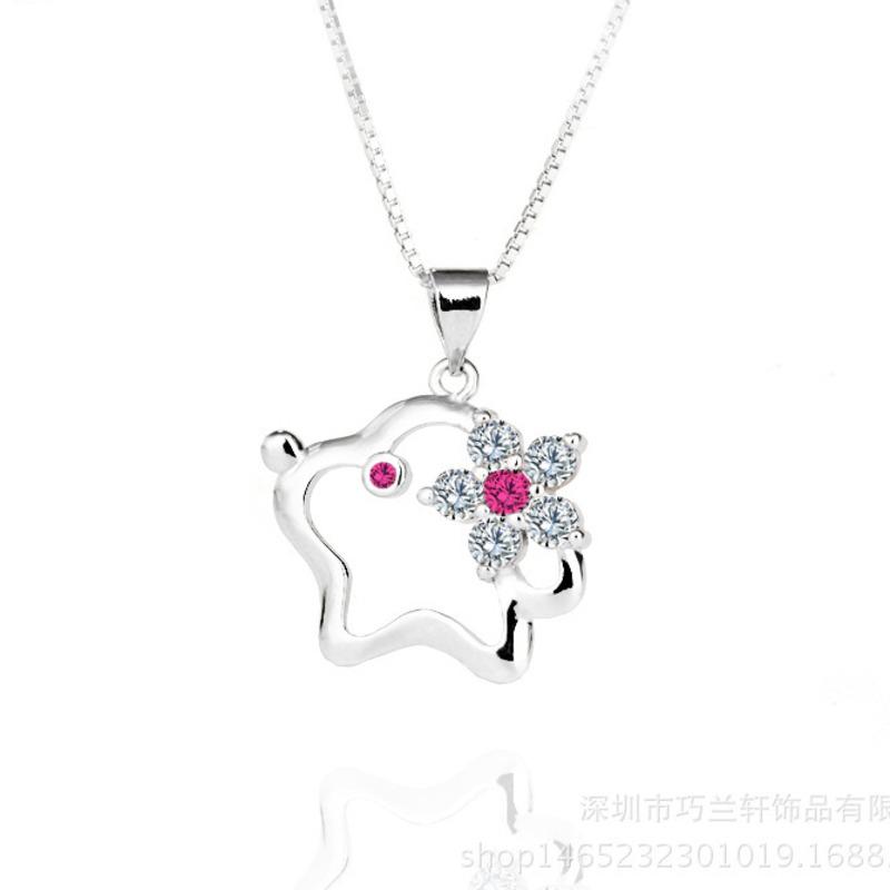 

BELLA BOX A Cute Balloon Puppy Design Necklace, A Niche Three-dimensional Girl Collarbone Chain With Pendant Accessories маленький хлопчик синього кольору