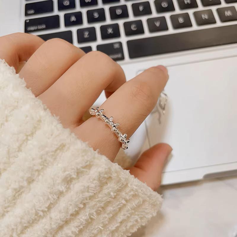 Versatile Open Adjustable Ribbon Bow Ring - Geometric Style for Women Adjustable Open