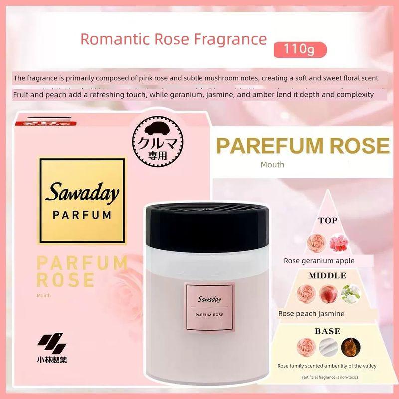 

Japanese Imported Kobayashi Pharmaceutical Car Solid Fragrance Balm Car Perfume Deodorizer Aromatherapy Air Freshener Pink Rose Fragrance 110g 110g
