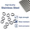 25Pcs Pear Shape Solid Fishing Rings High Strength Rustproof Fishing Split Link Fish Lures Connectors Easy To Use