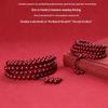 Bestselling Natural Cinnabar 108 Bead Buddhist Rosary Bracelet with High Purple Gold Sand Content