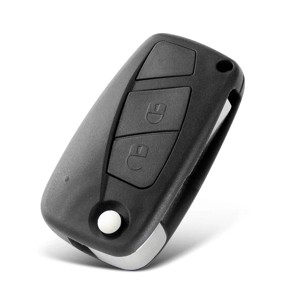 S New 2/3 Buttons Car Key Shell For Fiat 500 Punto Stilo Ducato Panda Doblo Bravo Folding Remote Control Key Case