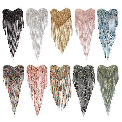 Punk Tassel Epaulette Beaded Clothing Accessories Delicate Shoulder Brooch  Men Women