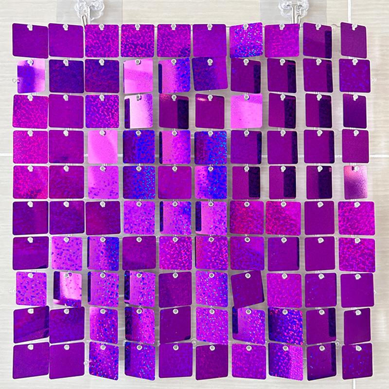 

30x30cm 12pcs Sparkling Sequin Wall Backdrop Panel Glitter Photo Booth Background for Valentine s Day Decorations Wedding Party 30X30CM