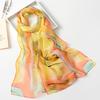 New Women's Air Conditioning Thin Silk Scarf  Silk Emulated Silk Versatile Silk Scarf  Sun Protection Scarf  Colorful Scarf
