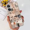 For Xiaomi Poco M6 5G Case Stylish Painted Cover Clear Silicone Phone Case For Xiaomi Poco M6 Pro M6Pro PocoM6 Soft Cover Bumper