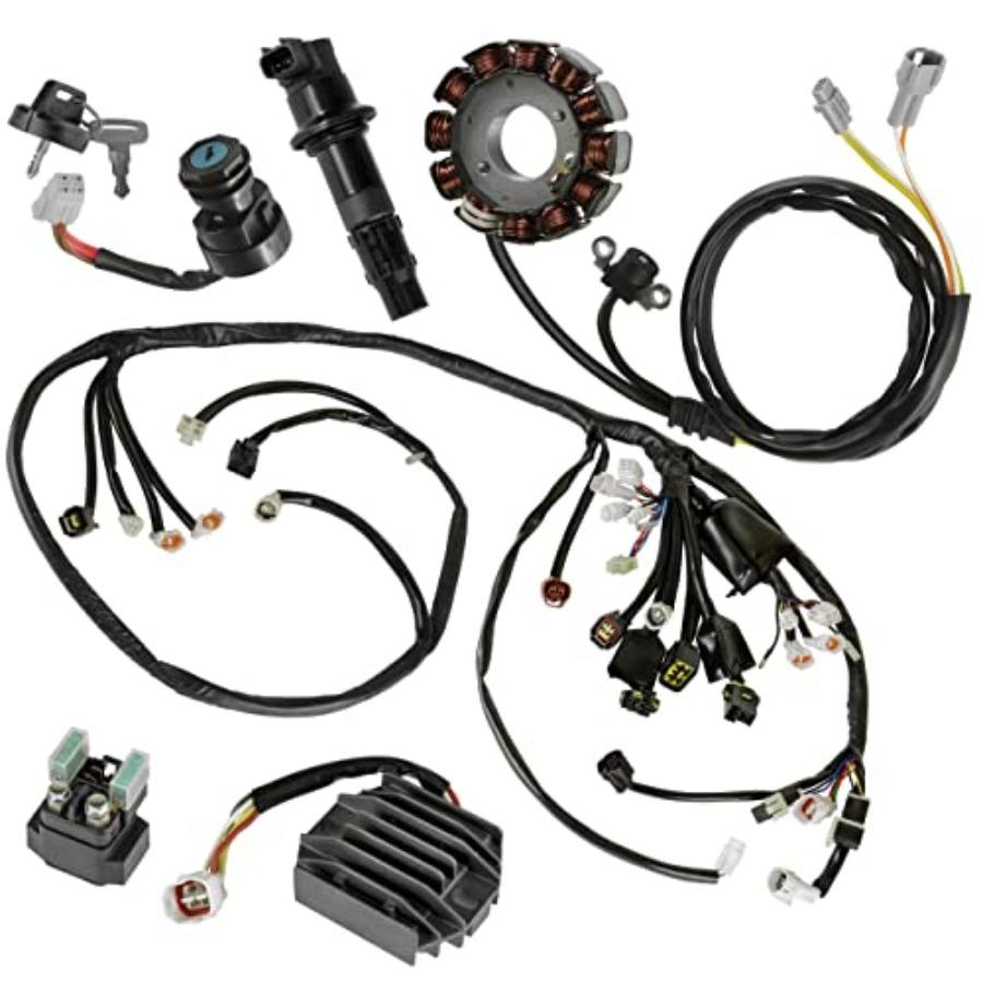 Wire Harness Stator Regulator Coil Kit Compatible with Yamaha YFZ450 YFZ450SPV YFZ450V 2006 for OffRoad Motorcycle Electrical S