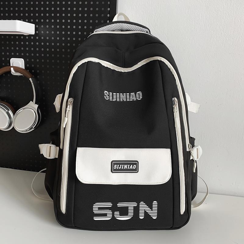 

Children Elementary School Students Girls Junior High School Students College Students Male Color Blocking Backpack