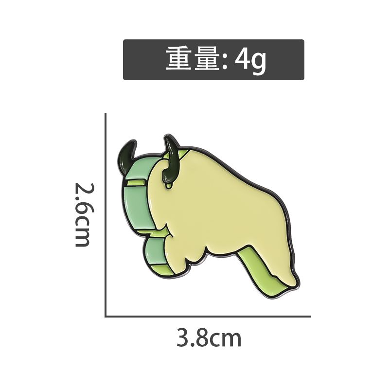 

Металлический значок с изображением свистка и быка-хулигана, забавный аксессуар для мужчин и женщин, идеальный подарок для студентов, значок для рюкзаков и эмблема QHXZ1915
