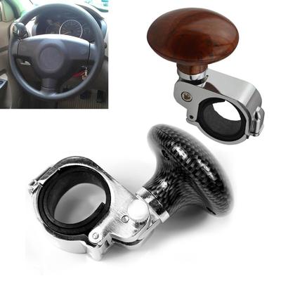 Langlebiger Griffknopf, praktischer schwarz/brauner, rutschfester Auto-Universal-Lenkradgriff für Transporter