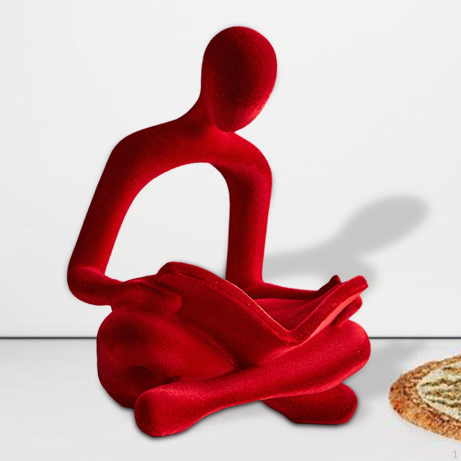 

Абстрактная скульптура человеческой фигуры для декора офиса и мероприятий красный