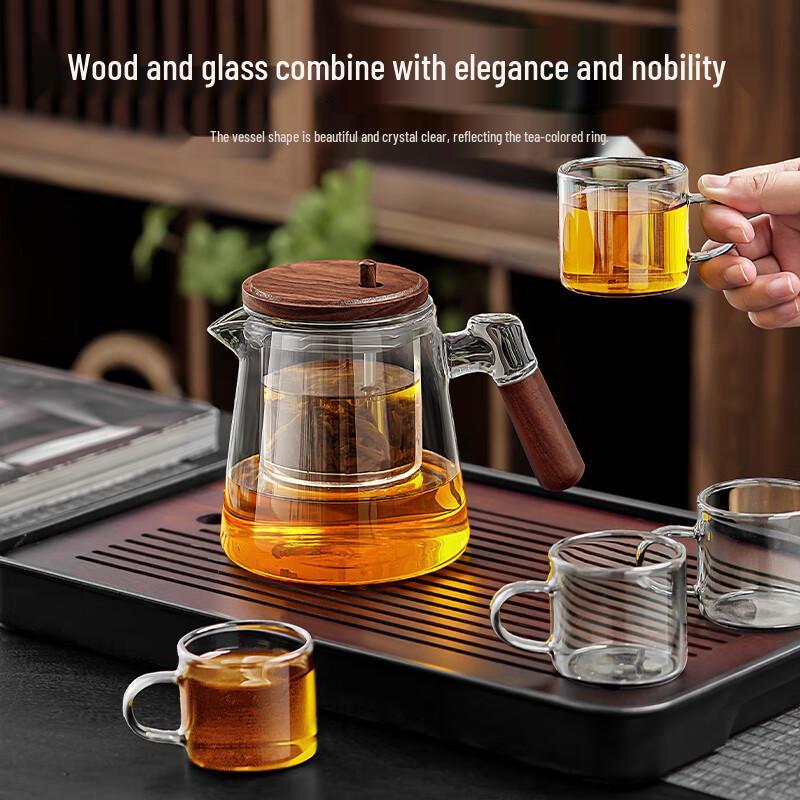 PAKCHOICE Tea-Water Separation Glass Teapot