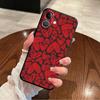 Creative Love Heart Case for iPhone 15 16 14 Plus 17Air XS Max XR 13 12 11 17 Pro Max 7 8 Black Soft Phone Cover