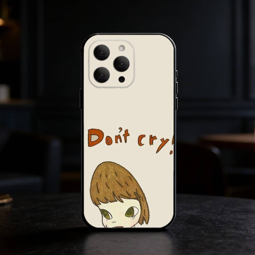 

Cute Y-Yoshitomo Nara Phone Case For iPhone 17,16,15,14,13,12,11 Plus,Pro,Max,Mini Silicone black Soft Cover iPhone15plus
