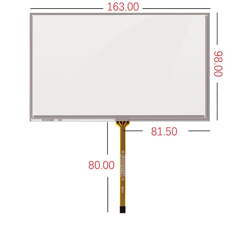 Resistive Digitizer For Car Dvd Gps Navigation Multimedia Touch Screen Panel Glass Replacement Parts