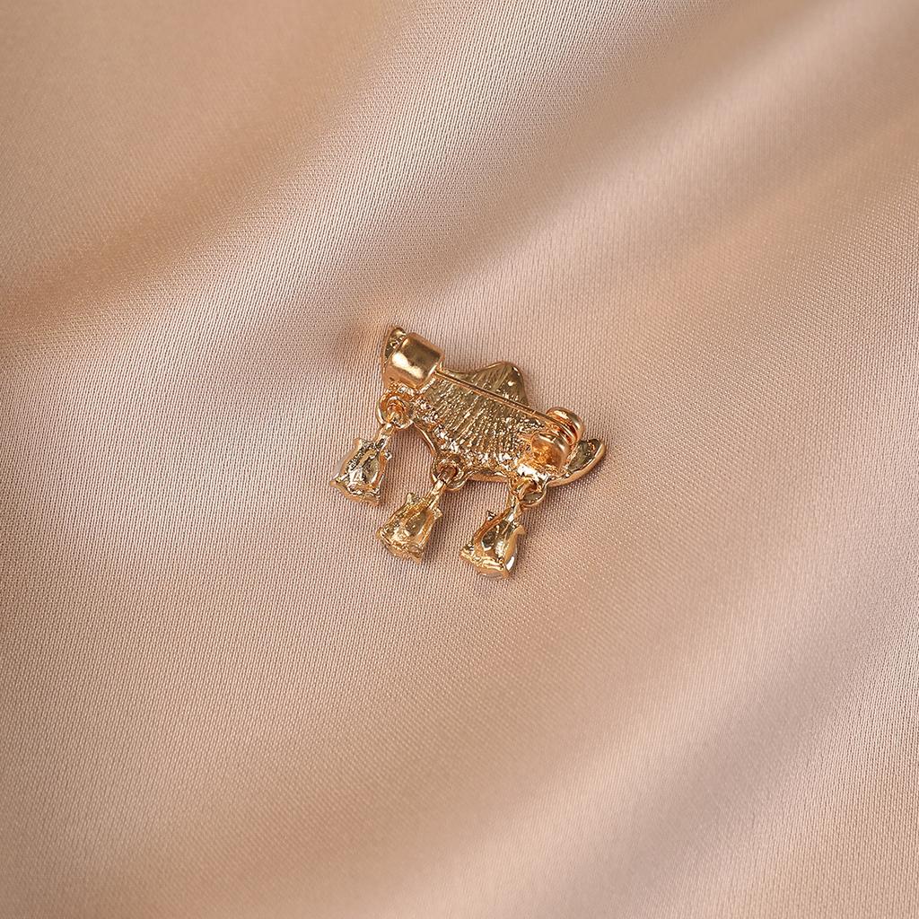 Broșă umbrelă cu ciucure, rafinată și luxoasă, încrustată cu diamante, delicată și dulce, versatilă și elegantă, ac anti-reflexie